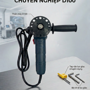 Máy vát mép D100 chuyên nghiệp, thiết kế cầm tay nhỏ gọn, vát mép kim loại chính xác cao.