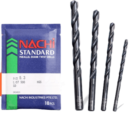 Mũi khoan sắt thép gió HSS Nachi L500 chính hãng Nhật Bản