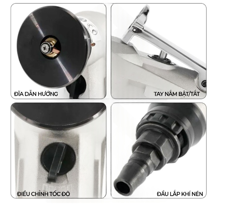 Máy vát mép khí nén cầm tay TR02 - Ảnh 3